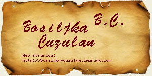 Bosiljka Ćuzulan vizit kartica
